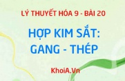 Gang là gì? Thép là gì? Nguyên tắc, quy trình Sản xuất Gang, Thép - Hóa 9 bài 20